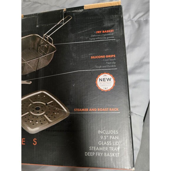 Eco+Chef Copper Series Cookware – 4 Pc Ceramic Non-Stick Set w/ Lid & Rack - Picture 7 of 8